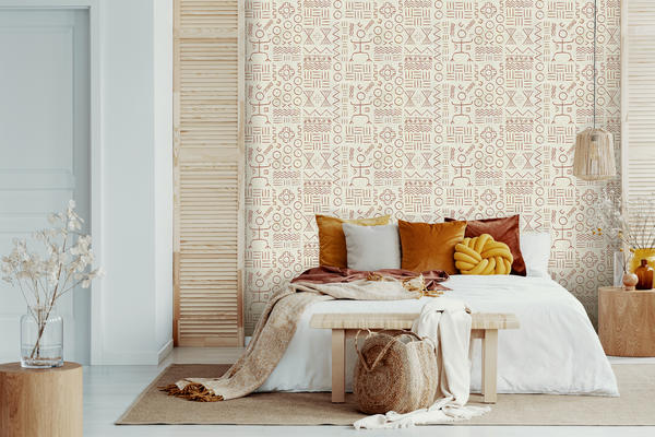 Dogon wallcovering in Rust