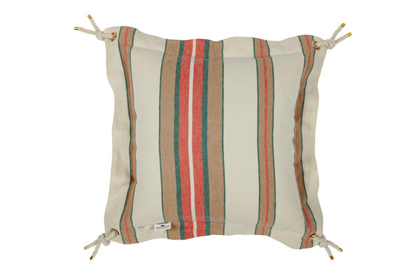 Hernia Stripe linen pillow