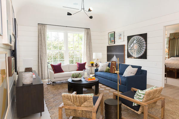 Upstairs lounge by Atlanta designer Chris Holt of Holt Interiors and retailer Noah J. & Co.