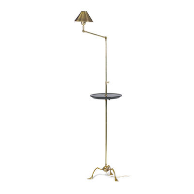Grasshopper floor lamp with tray table