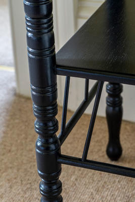 Detail of Inkpen table in Black
