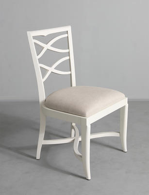 Armless Romsey chair in White