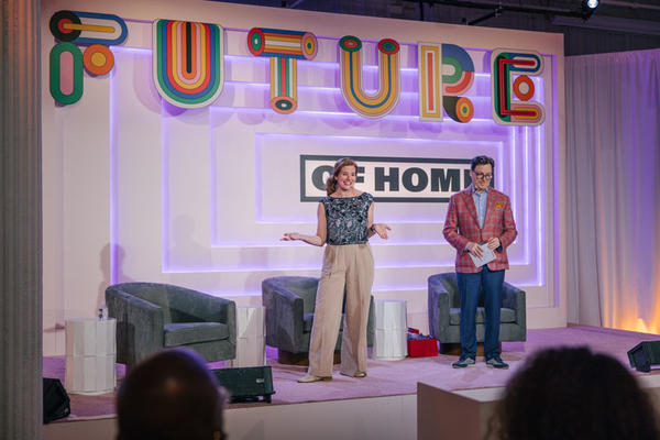 Future of Home 2021’s hosts and MCs, Sophie Donelson and Dennis Scully