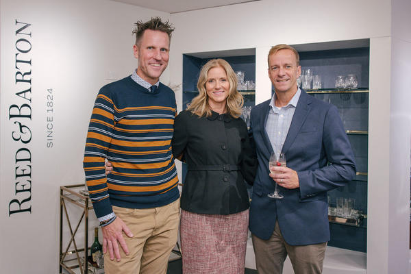 Lenox CEO Bob Burbank (left) and chief sales & revenue officer Lucas Updegraph (right) with Kristi Forbes, SVP and director of Forty One Madison.