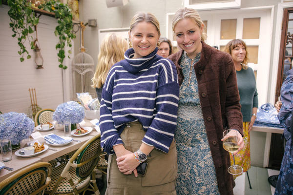 Sarah Shelton of Luxe Interiors + Design and Madeline O'Malley of Architectural Digest