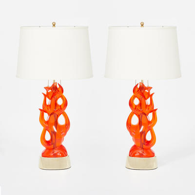Candela Lamps in color Coral