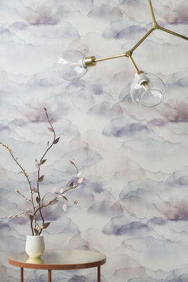 Cloud wallpaper in Mauve