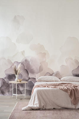 Bloom wallpaper in Plum