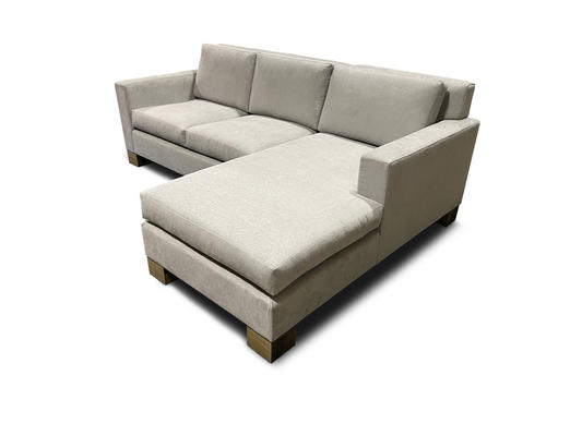Truro custom tuxedo sectional with all-natural and organic inputs