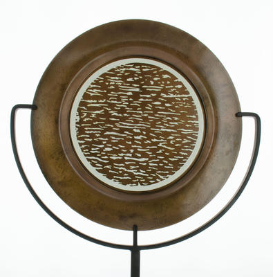 Plate 1 (champlevé on patinated copper)