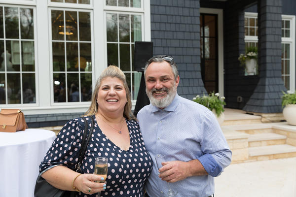 Lisa Connor of Sub-Zero Wolf Cove with Steven Gamper of Bell Cabinetry