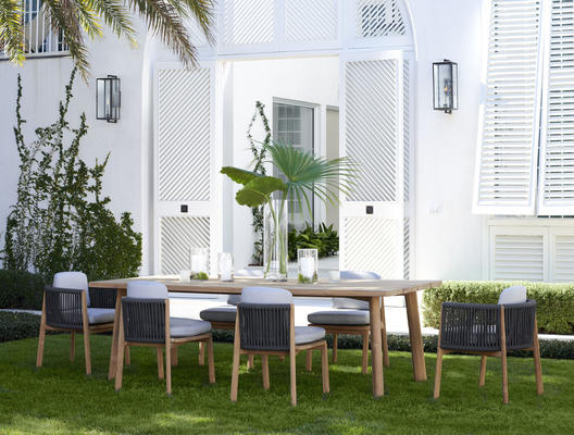 Santorini Teak Dining Table and Chairs