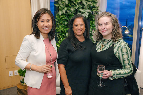 Allison O’Connor, CEO of MG+BW (center), with Emily Xu, CMO of MG+BW, and Lila Allen of AD Pro