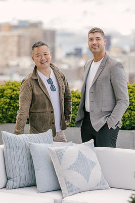 Danny Seo, editor in chief and publisher of Rue and Naturally, with Michael Erno of MG+BW