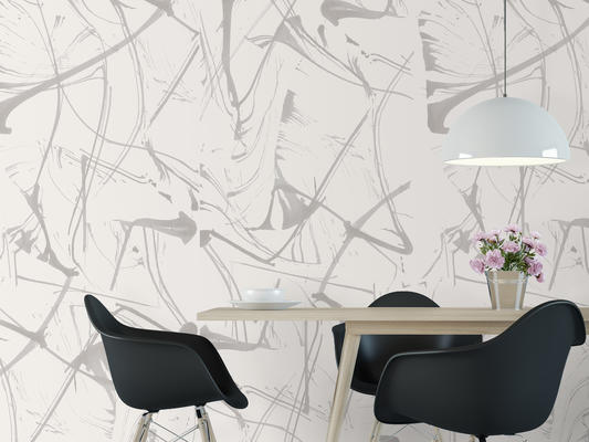 Brushstrokes Haze repeating wallpaper from the Cuff Studio collection