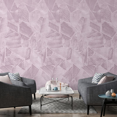 Rift Lilac custom mural from the Cuff Studio collection