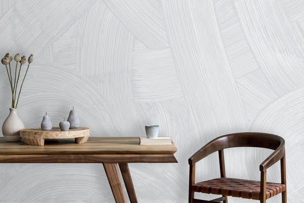 Whirls Slate custom mural from the Cuff Studio collection