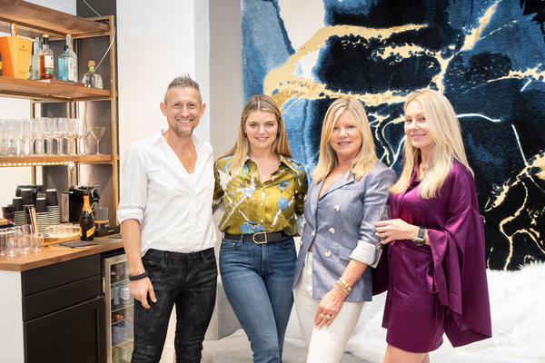 Designer Cindy Rinfret with daughter Taylor and Jakub and Gosia Staron, owners of J.D. Staron