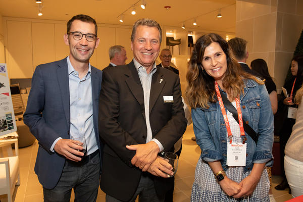 Adam Stover of Populous, Harry Ward of Janus et Cie and Sara Bloomfield