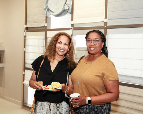 Local designers enjoyed breakfast before the panel discussion.