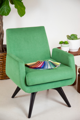 Ultrasuede HP Pine is among the 97 colors of sustainable, high-performance fabrics ideal for upholstered furnishings and more.