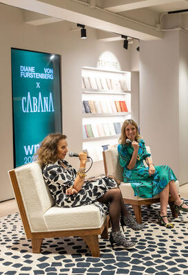 Diane von Furstenberg and Martina Mondadori in conversation
