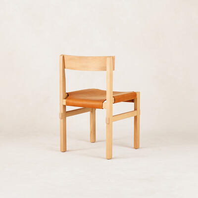 Shinto Dining Chair - Persimmon on Natural