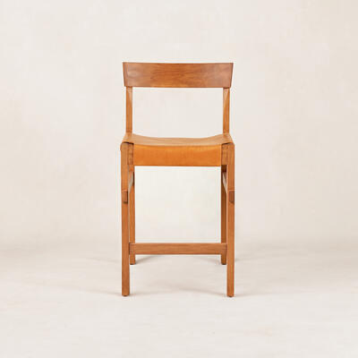 Shinto Counter Stool - Persimmon on Brown