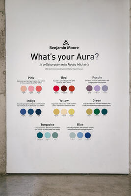 Benjamin Moore showed guests how the hues that emanate from an individual’s unique energy field can influence a space.