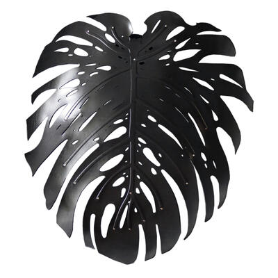 The Delicious wall sconce, shown here in black, is named after the Philodendron Monstera plant found throughout the coastal regions of southern Africa.