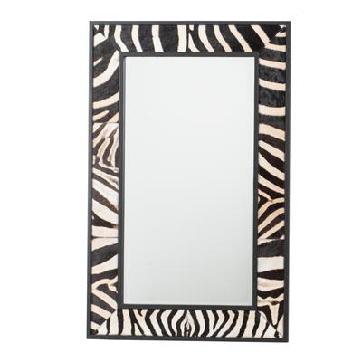 Zebra rectangle mirror