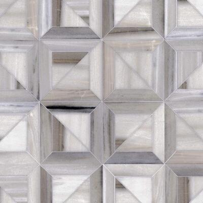 Newman, in honed Horizon, is a hand-cut mosaic from the Studio Line by New Ravenna.
