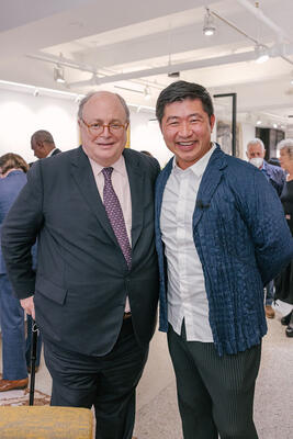 Jim Druckman, president and CEO of The New York Design Center, and Jiun Ho