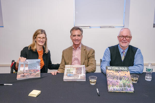 Katie Ridder, Stewart Manger and Eric Groft at the book signing 