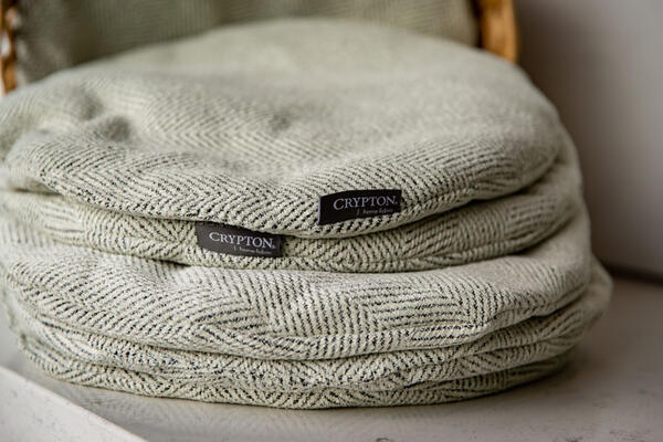 Complimentary seat cushions from the Kravet x Crypton x Celliant collection made every seat a wellness retreat.