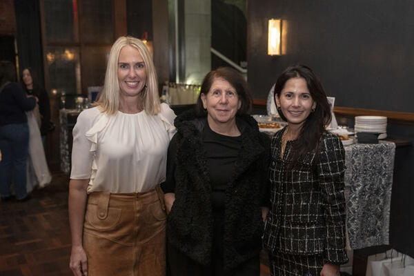 Beth Holman, U.S. CEO of William Morris Co., Melissa Feldman and Marie Escovar, director of marketing for William Morris Co. 
