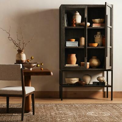 The Isaak cabinet, crafted from solid oak and iron