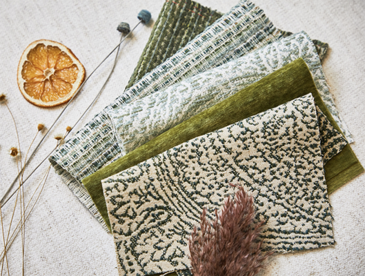 Boho’s calming green palette of celadon, moss, jade and ivy is much like you’d find in nature, evoking a fresh, airy, field-of-flowers vibe
