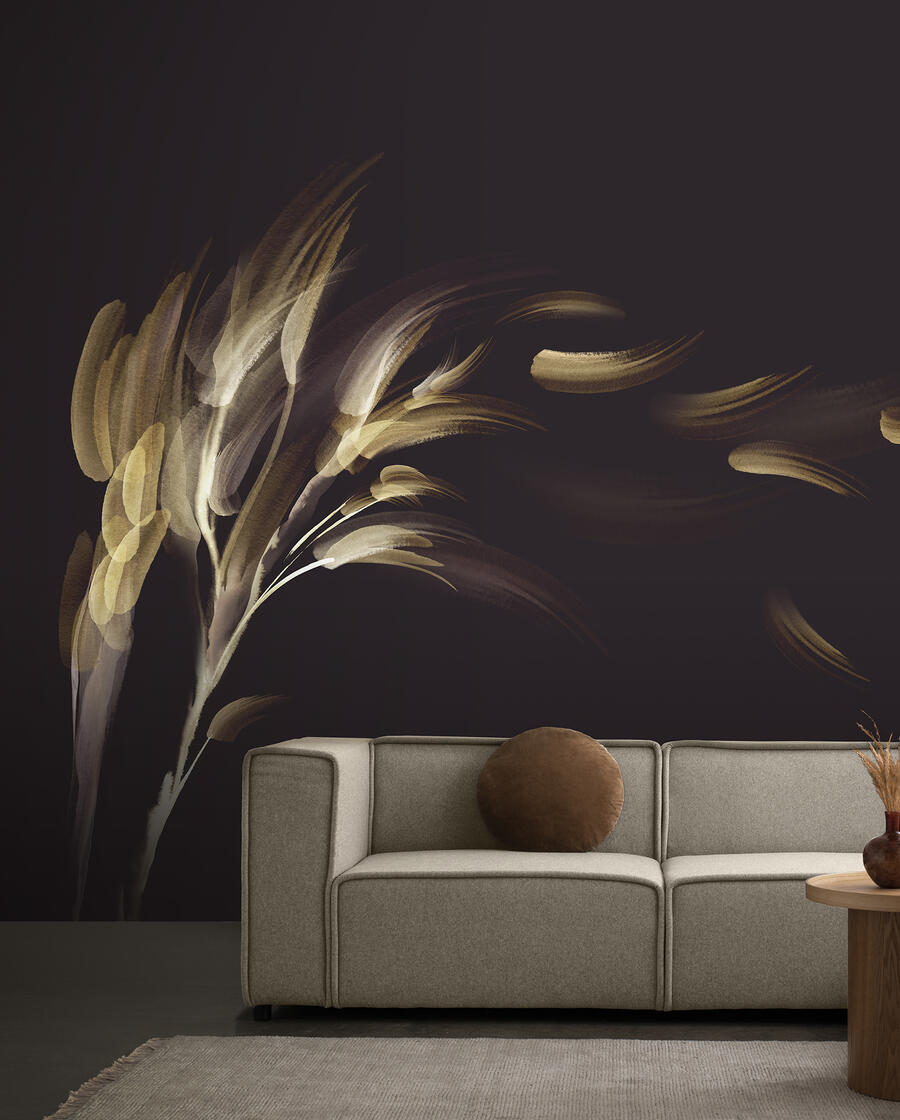Download wallpapers Louis Vuitton logo, brown plaster background
