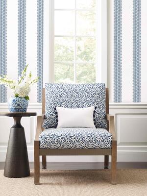 Well-Kept Secret collection block-print fabric and wallpaper by Stout Textiles