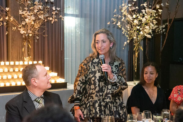 Cosentino’s Patty Dominguez welcomes guests as Barry Dixon and Laura Hodges look on