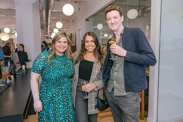 Samantha Devine of The Consultancy, Sophie Aliece Hollis of The Architect’s Newspaper and AN Interior, and James Davidson of The New Design Project