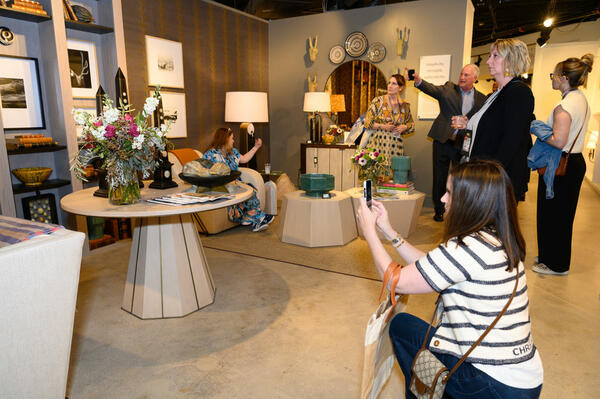Guests captured many photos of the space styled by Denise McGaha and Thea Beasley