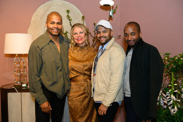 From left: Michel Smith Boyd, Denise McGaha, Bryon Cordero and guest