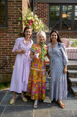 Lulu Powers (center) with Margaret Dillard and Jen Burch of Half Past Seven Home