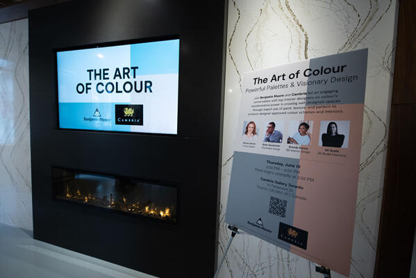 The Cambria showroom in Toronto hosted Benjamin Moore and the Art of Color panel