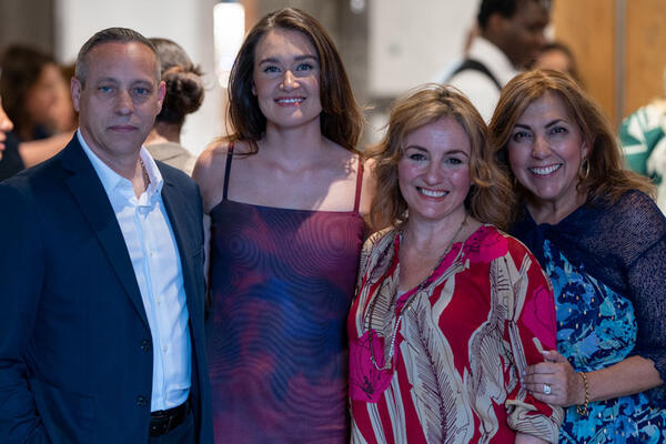 The Benjamin Moore team posing at the Art of Color panel discussion, held in the Cambria showroom