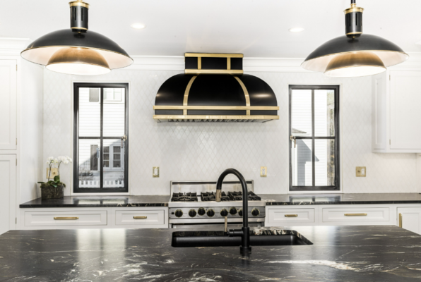 Black + Gold Bold, Glam Kitchen