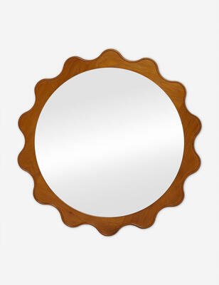 Ripple mirror in Honey Ash
