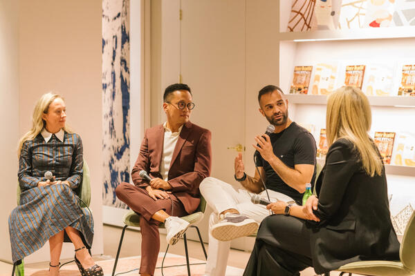 The three panelists discussed their tried-and-true design sources